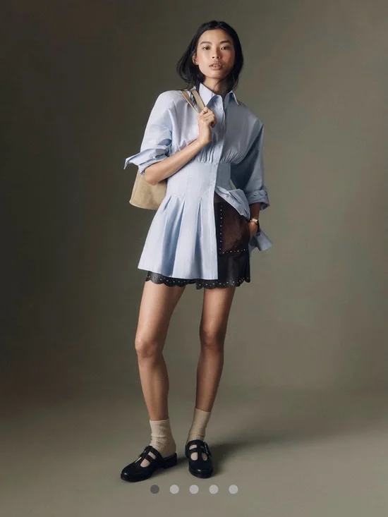 NWT Maeve Long-Sleeve Cinched
Buttondown Shirt - Picture 2 of 9